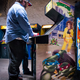An original TNMT arcade game at Barcade in Brooklyn, New York. Image credit: Josar.
